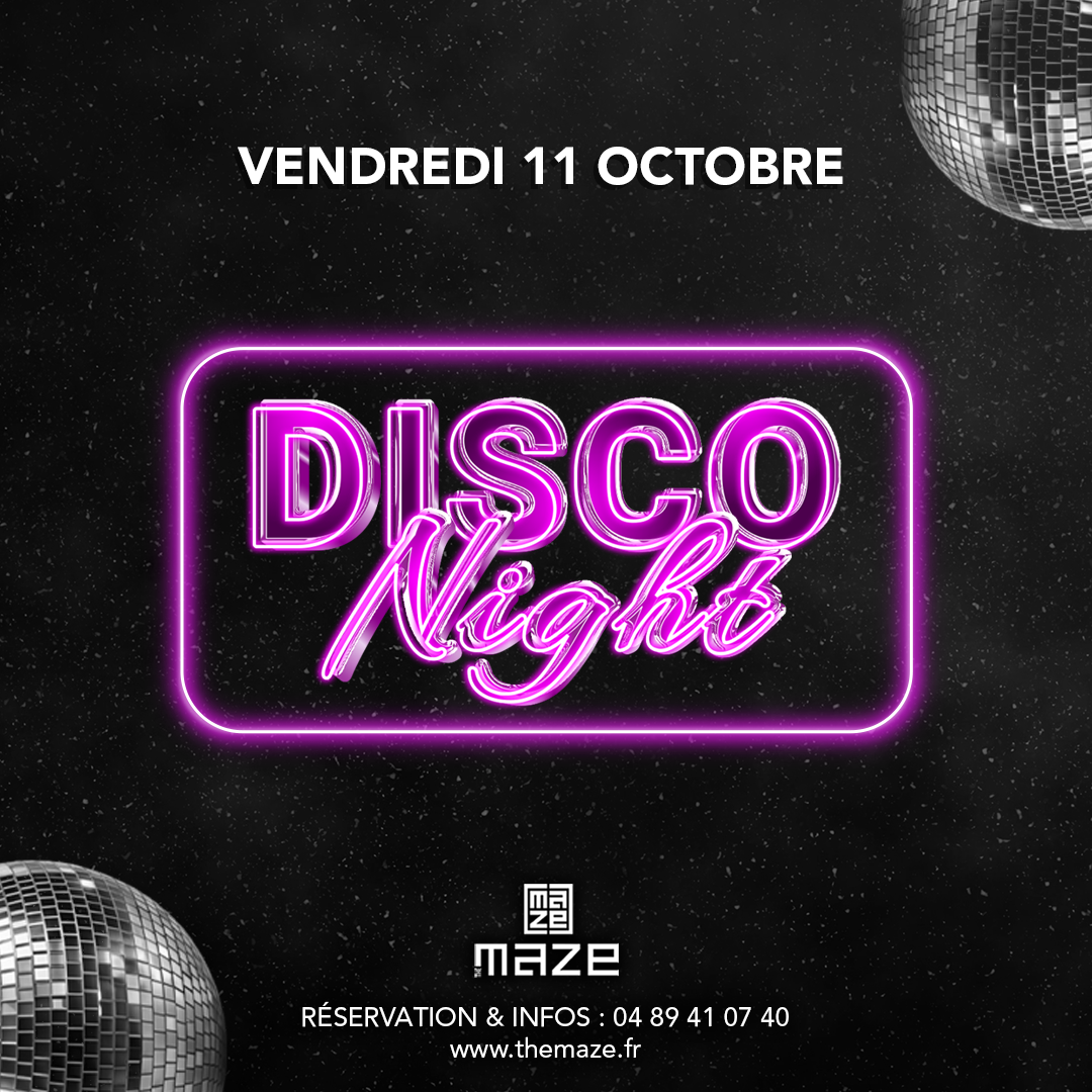 DISCO NIGHT - VENDREDI 11 OCTOBRE 2024