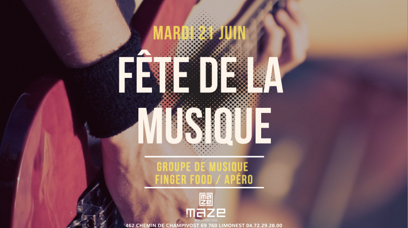 La Fête de la Musique au Maze Mardi 21 juin 2022 à Limonest dans l'ouest lyonnais